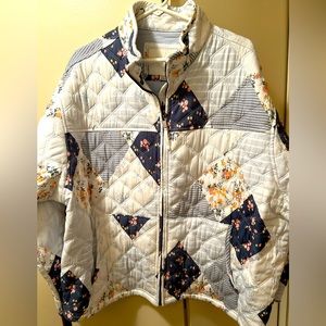 American Eagle Patchwork Quilted jacket Sz XXL